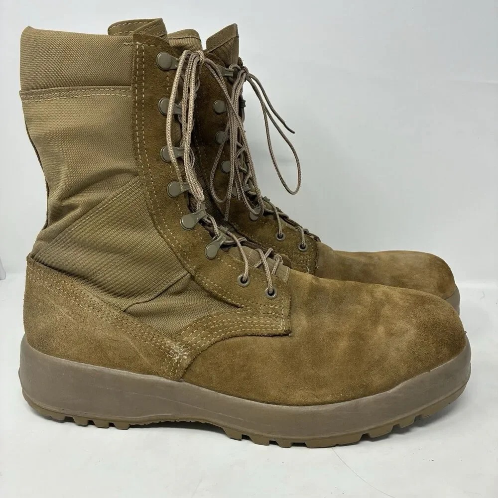 Belleville 23-D-0053 AHWC Mens 13.0 R Brown Suede Hot Weather Combat Boots 10/25